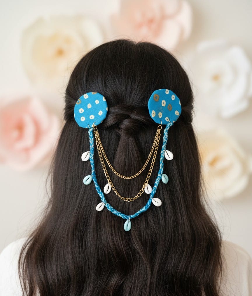 Boho Shell Chain Hair Accessory