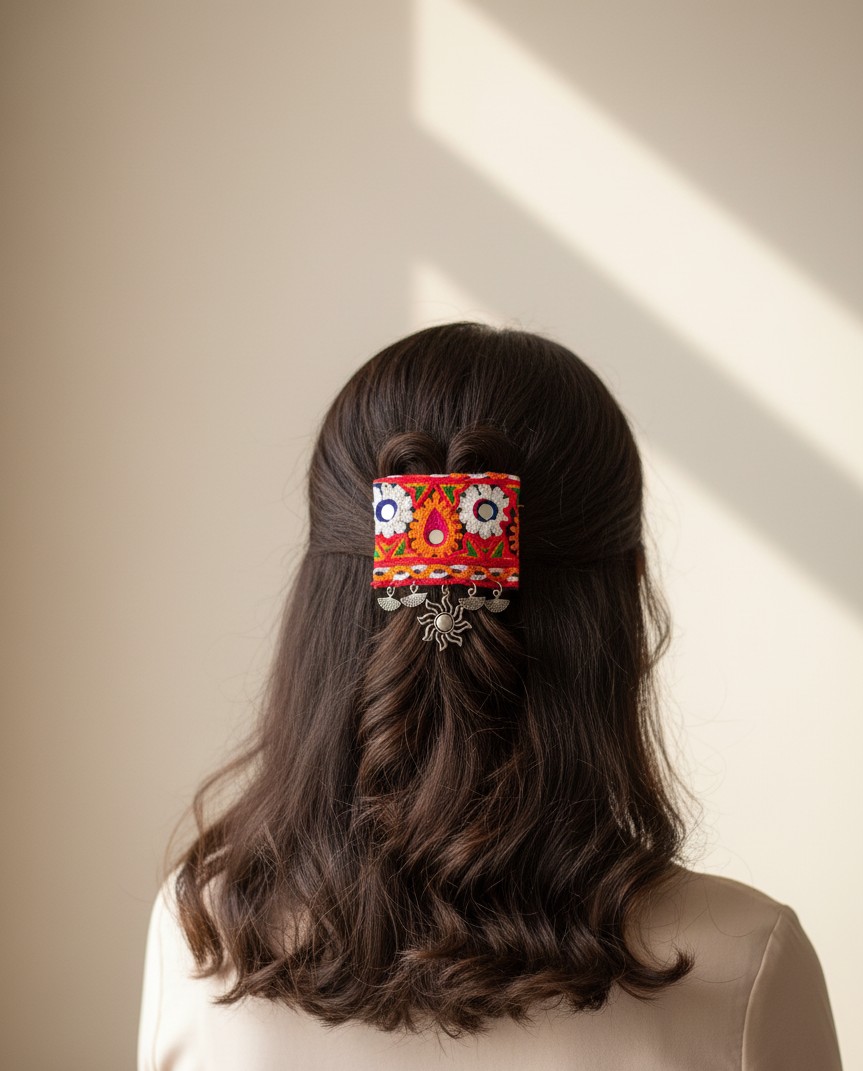 Sun Charm Ethnic Hair Clip