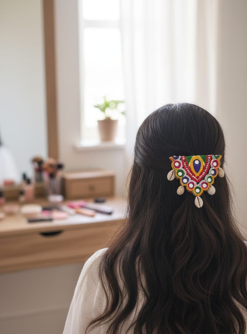 Shell Mirror Hair Accessory