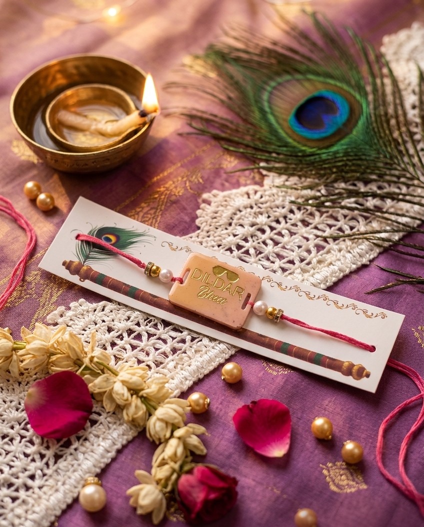 Rakhi with Pearl Accents