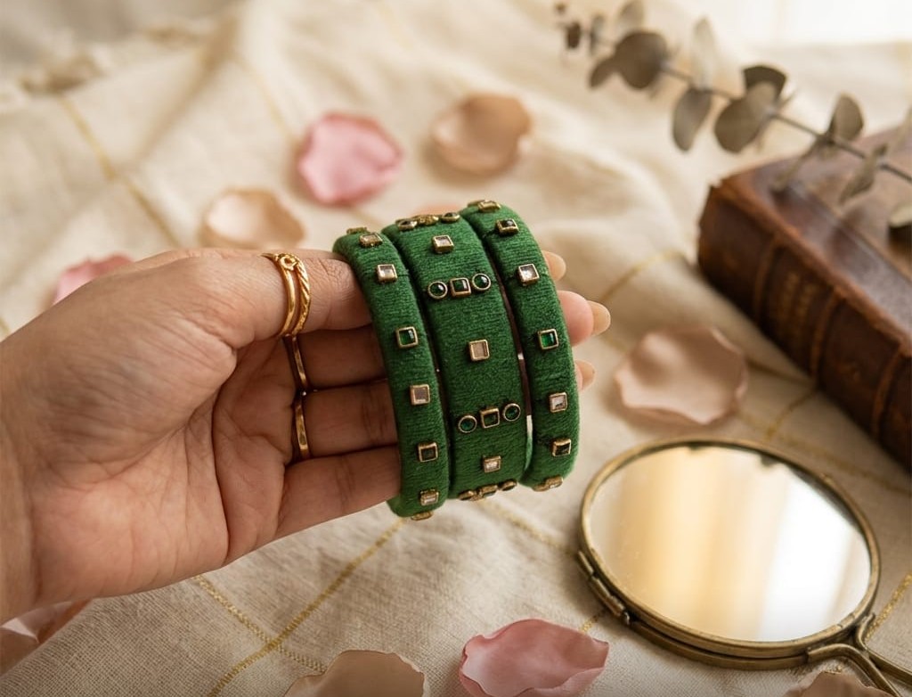 Green Bangle Set